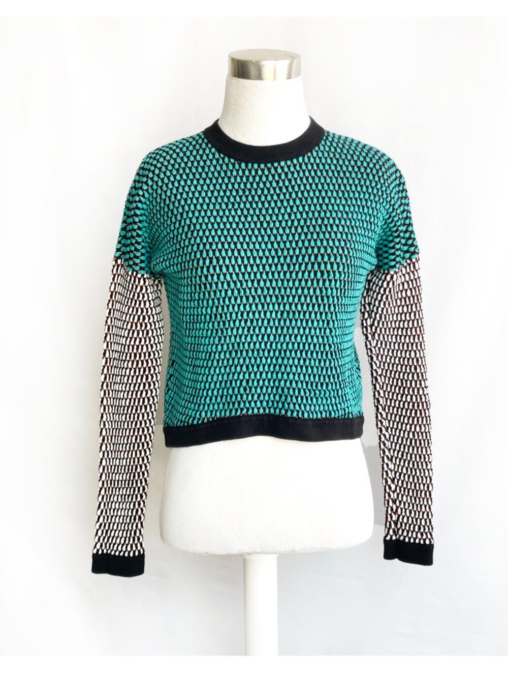 ASOS Cropped Nubby Sweater Stretch Cotton